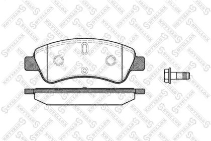 Комплект тормозных колодок STELLOX 851 010B-SX